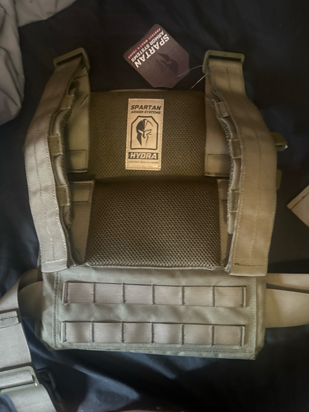 Spartans Tactical vest plate carrier plates not included - OD Green. New tags